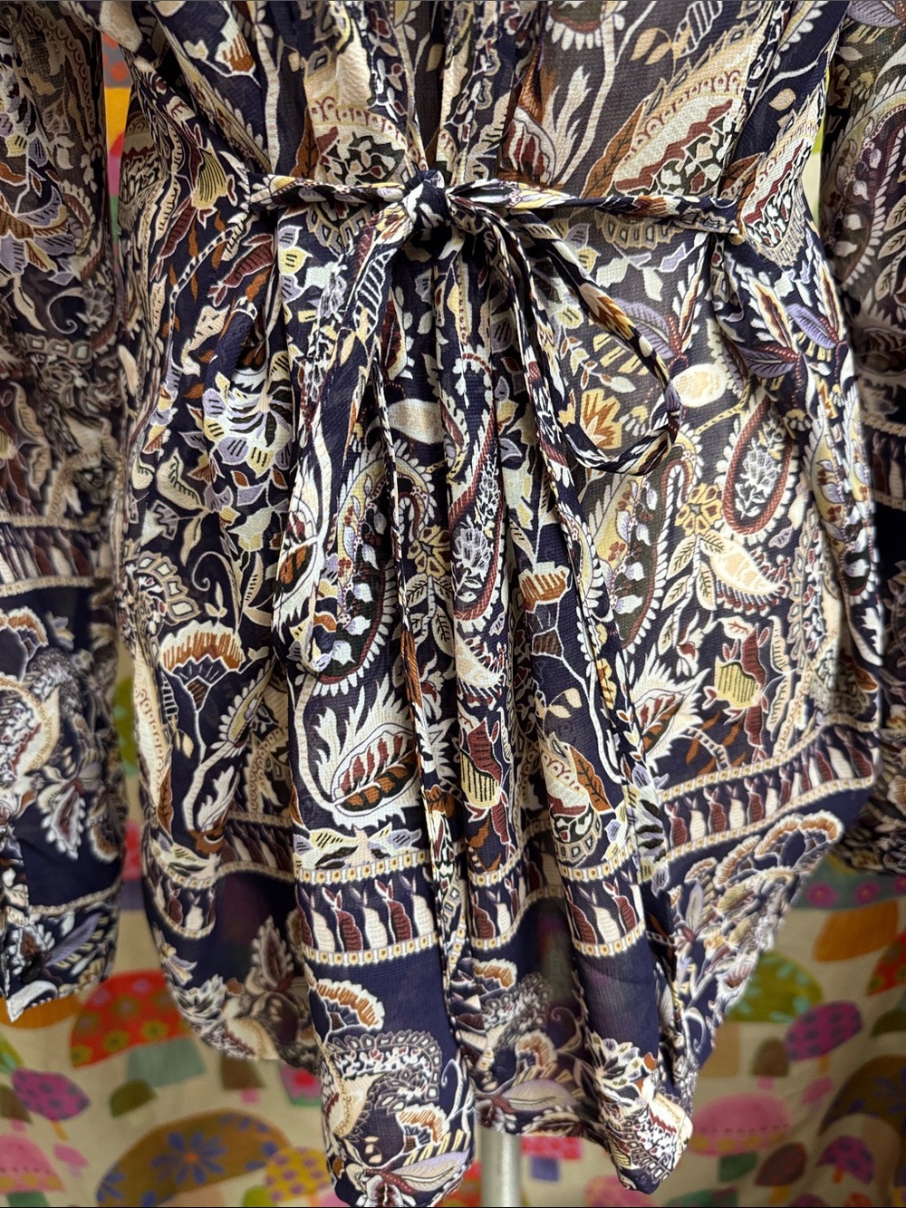 Style & Co. L/S Sheer Tunic. Large - Picture 8 of 12
